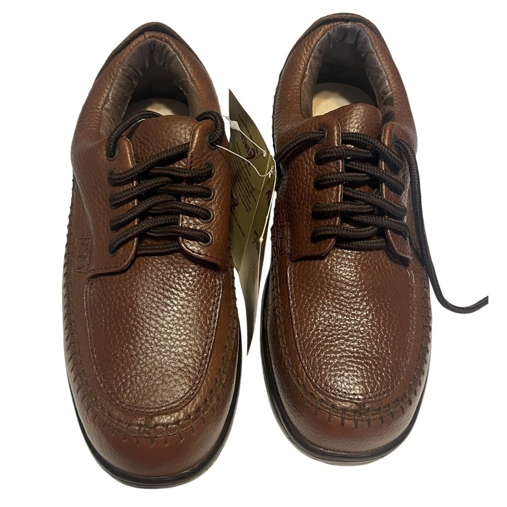 Answer2 Comfort Shoes Women's Brown Size‎ 6W Genuine Leather Slip-On